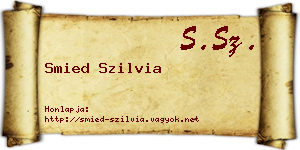 Smied Szilvia névjegykártya